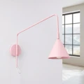 Lampa ścienna NOX 1 różowa z włącznikiem kinkiet SL.2500 SOLLUX LIGHTING