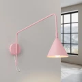 Lampa ścienna NOX 1 różowa z włącznikiem kinkiet SL.2500 SOLLUX LIGHTING