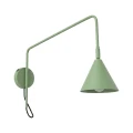 Lampa ścienna NOX 1 szałwiowa z włącznikiem kinkiet SL.2501 SOLLUX LIGHTING