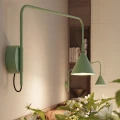 Lampa ścienna NOX 1 szałwiowa z włącznikiem kinkiet SL.2501 SOLLUX LIGHTING