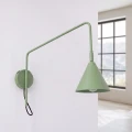 Lampa ścienna NOX 1 szałwiowa z włącznikiem kinkiet SL.2501 SOLLUX LIGHTING