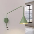 Lampa ścienna NOX 1 szałwiowa z włącznikiem kinkiet SL.2501 SOLLUX LIGHTING