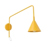 Lampa ścienna NOX 1 żółta z włącznikiem kinkiet SL.2502 SOLLUX LIGHTING