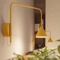Lampa ścienna NOX 1 żółta z włącznikiem kinkiet SL.2502 SOLLUX LIGHTING