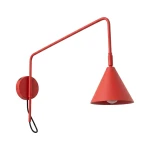 Lampa ścienna NOX 1 czerwona z włącznikiem kinkiet SL.2503 SOLLUX LIGHTING