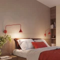 Lampa ścienna NOX 1 czerwona z włącznikiem kinkiet SL.2503 SOLLUX LIGHTING