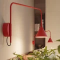 Lampa ścienna NOX 1 czerwona z włącznikiem kinkiet SL.2503 SOLLUX LIGHTING