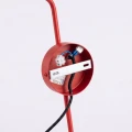 Lampa ścienna NOX 1 czerwona z włącznikiem kinkiet SL.2503 SOLLUX LIGHTING