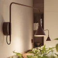 Lampa ścienna NOX 1 brązowa z włącznikiem kinkiet SL.2504 SOLLUX LIGHTING