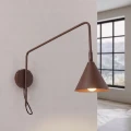 Lampa ścienna NOX 1 brązowa z włącznikiem kinkiet SL.2504 SOLLUX LIGHTING