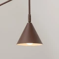 Lampa ścienna NOX 1 brązowa z włącznikiem kinkiet SL.2504 SOLLUX LIGHTING