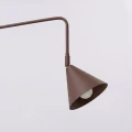 Lampa ścienna NOX 1 brązowa z włącznikiem kinkiet SL.2504 SOLLUX LIGHTING