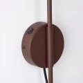 Lampa ścienna NOX 1 brązowa z włącznikiem kinkiet SL.2504 SOLLUX LIGHTING