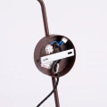 Lampa ścienna NOX 1 brązowa z włącznikiem kinkiet SL.2504 SOLLUX LIGHTING