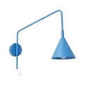 Lampa ścienna NOX 1 błękitna z włącznikiem kinkiet SL.2505 SOLLUX LIGHTING