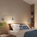 Lampa ścienna NOX 1 błękitna z włącznikiem kinkiet SL.2505 SOLLUX LIGHTING