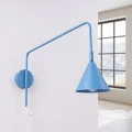 Lampa ścienna NOX 1 błękitna z włącznikiem kinkiet SL.2505 SOLLUX LIGHTING