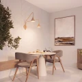 Lampa ścienna NOX 2 złota z włącznikiem kinkiet SL.2508 SOLLUX LIGHTING