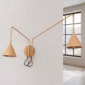 Lampa ścienna NOX 2 złota z włącznikiem kinkiet SL.2508 SOLLUX LIGHTING
