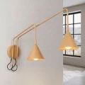 Lampa ścienna NOX 2 złota z włącznikiem kinkiet SL.2508 SOLLUX LIGHTING