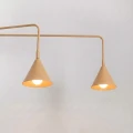 Lampa ścienna NOX 2 złota z włącznikiem kinkiet SL.2508 SOLLUX LIGHTING