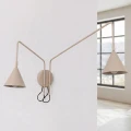 Lampa ścienna NOX 2 taupe z włącznikiem kinkiet SL.2512 SOLLUX LIGHTING