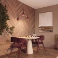 Lampa ścienna NOX 2 burgund z włącznikiem kinkiet SL.2513 SOLLUX LIGHTING