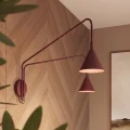 Lampa ścienna NOX 2 burgund z włącznikiem kinkiet SL.2513 SOLLUX LIGHTING