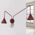 Lampa ścienna NOX 2 burgund z włącznikiem kinkiet SL.2513 SOLLUX LIGHTING