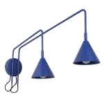 Lampa ścienna NOX 2 ultramaryna z włącznikiem kinkiet SL.2514 SOLLUX LIGHTING