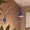Lampa ścienna NOX 2 ultramaryna z włącznikiem kinkiet SL.2514 SOLLUX LIGHTING