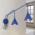 Lampa ścienna NOX 2 ultramaryna z włącznikiem kinkiet SL.2514 SOLLUX LIGHTING