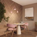 Lampa ścienna NOX 2 różowa z włącznikiem kinkiet SL.2515 SOLLUX LIGHTING