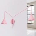 Lampa ścienna NOX 2 różowa z włącznikiem kinkiet SL.2515 SOLLUX LIGHTING