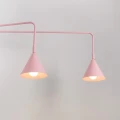 Lampa ścienna NOX 2 różowa z włącznikiem kinkiet SL.2515 SOLLUX LIGHTING