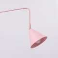 Lampa ścienna NOX 2 różowa z włącznikiem kinkiet SL.2515 SOLLUX LIGHTING