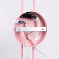 Lampa ścienna NOX 2 różowa z włącznikiem kinkiet SL.2515 SOLLUX LIGHTING