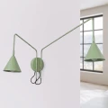 Lampa ścienna NOX 2 szałwiowa z włącznikiem kinkiet SL.2516 SOLLUX LIGHTING