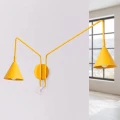 Lampa ścienna NOX 2 żółta z włącznikiem kinkiet SL.2517 SOLLUX LIGHTING