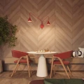 Lampa ścienna NOX 2 czerwona z włącznikiem kinkiet SL.2518 SOLLUX LIGHTING