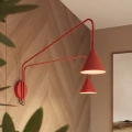 Lampa ścienna NOX 2 czerwona z włącznikiem kinkiet SL.2518 SOLLUX LIGHTING