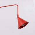 Lampa ścienna NOX 2 czerwona z włącznikiem kinkiet SL.2518 SOLLUX LIGHTING