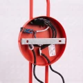 Lampa ścienna NOX 2 czerwona z włącznikiem kinkiet SL.2518 SOLLUX LIGHTING