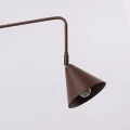 Lampa ścienna NOX 2 brązowa z włącznikiem kinkiet SL.2519 SOLLUX LIGHTING