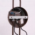 Lampa ścienna NOX 2 brązowa z włącznikiem kinkiet SL.2519 SOLLUX LIGHTING