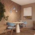 Lampa ścienna NOX 2 błękitna z włącznikiem kinkiet SL.2520 SOLLUX LIGHTING