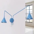 Lampa ścienna NOX 2 błękitna z włącznikiem kinkiet SL.2520 SOLLUX LIGHTING