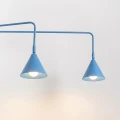 Lampa ścienna NOX 2 błękitna z włącznikiem kinkiet SL.2520 SOLLUX LIGHTING