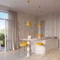 Lampa wisząca NOX 25 żółta zwis SL.2532 SOLLUX LIGHTING