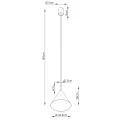 Lampa wisząca NOX 25 żółta zwis SL.2532 SOLLUX LIGHTING